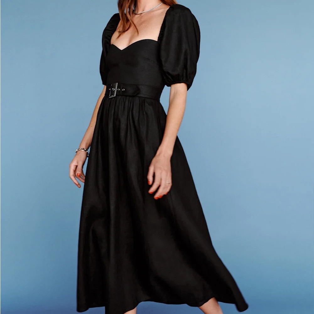 Reformation Tien Linen Dress